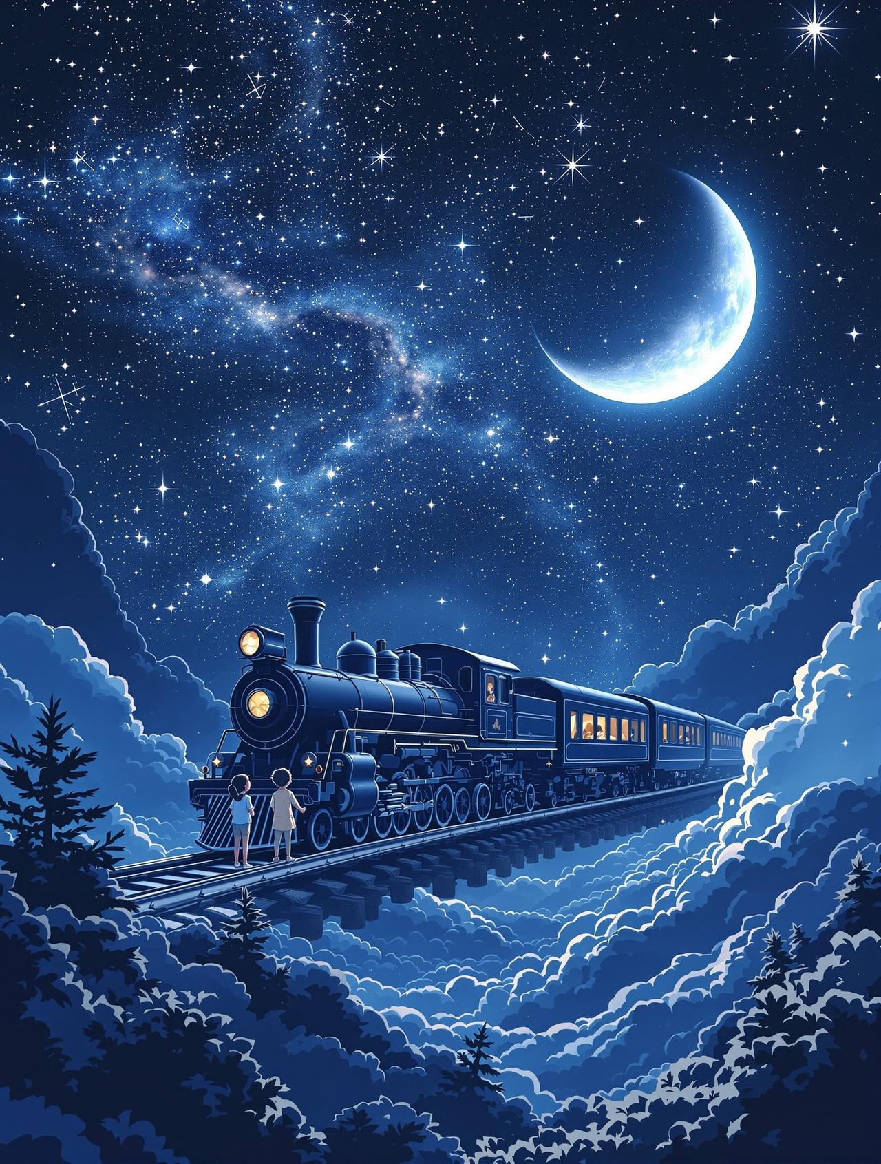 快看动漫编辑精选番剧《银河铁道之夜》封面 - 童话 / 奇幻，编辑月见推荐